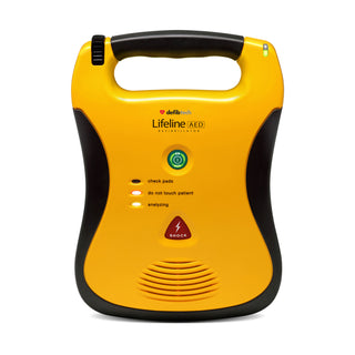 מכשיר דפיברילטור Lifeline AED דובר עברית עם סוללה עד 7 שנים